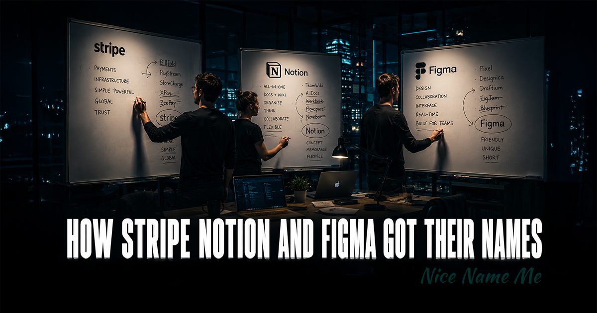How Stripe, Notion and Figma Got Their Names