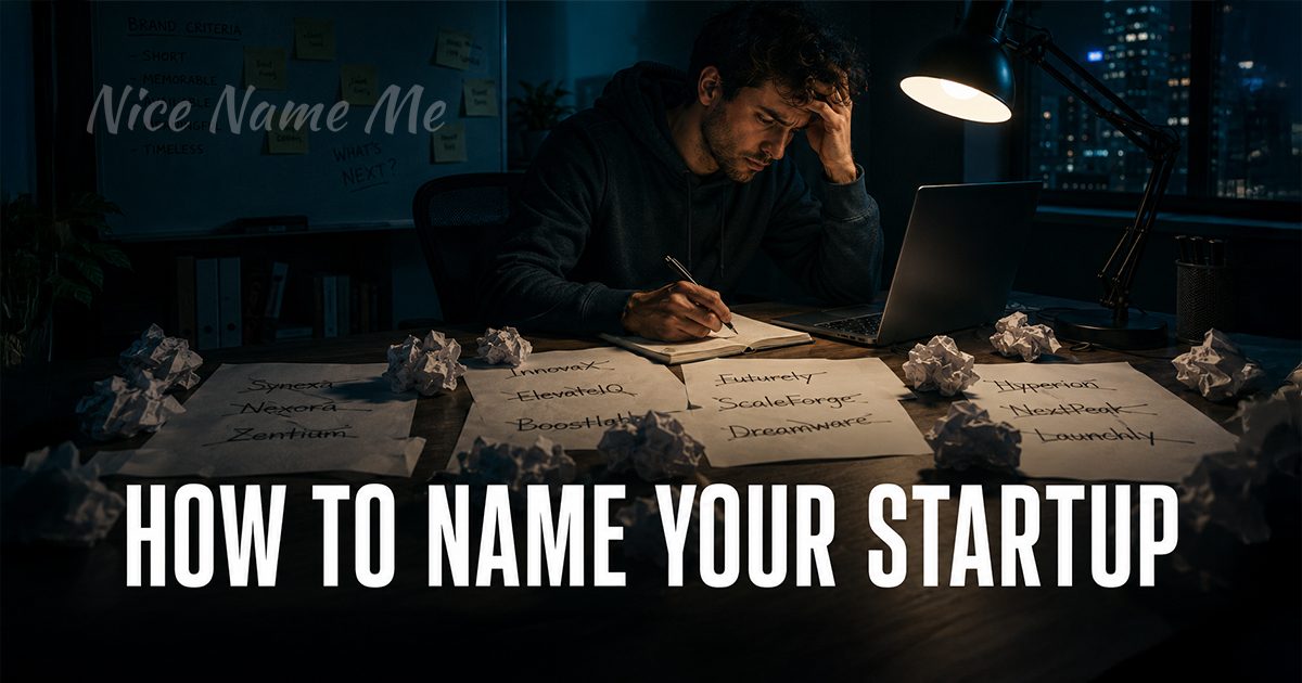 How to Name Your Startup: The Practical Guide